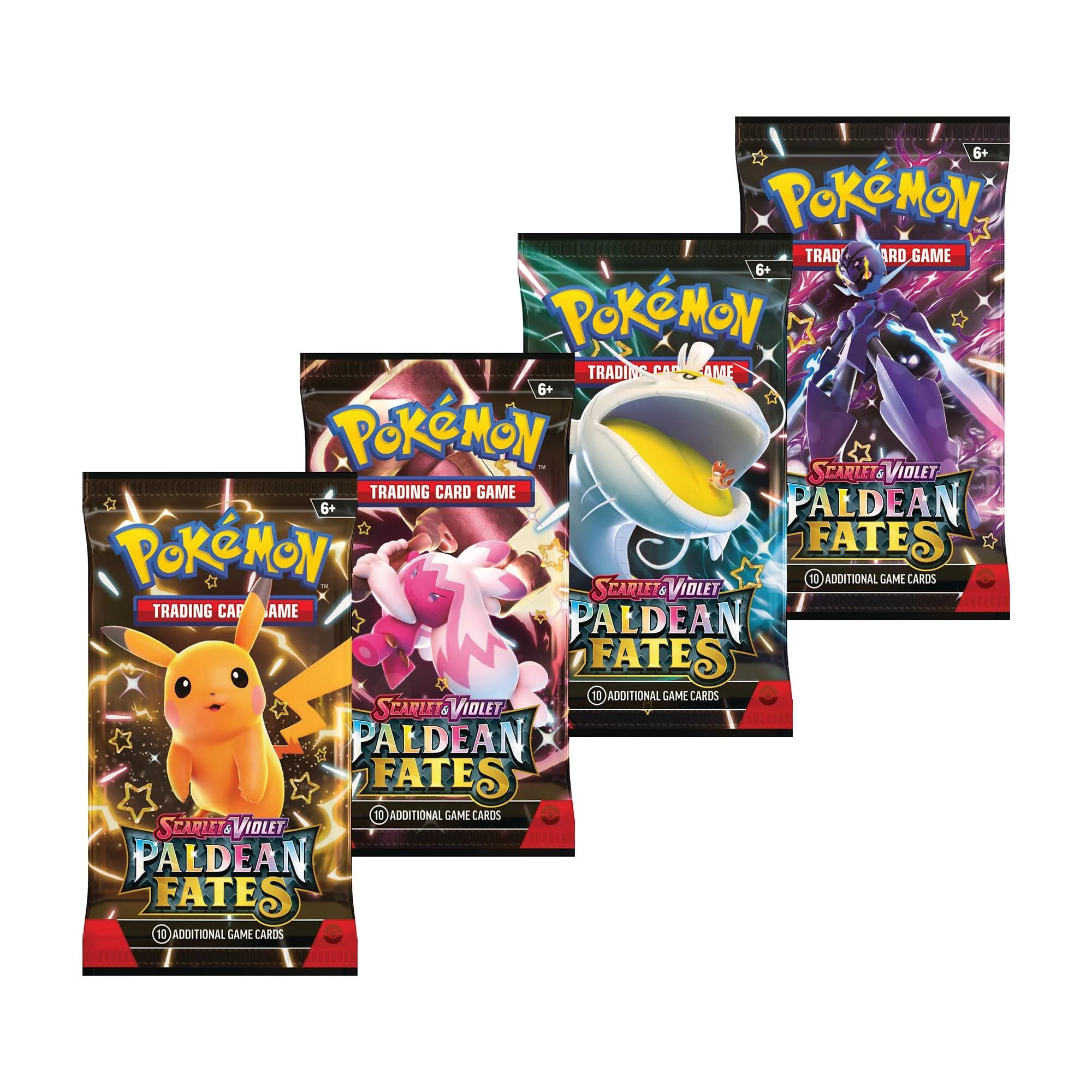 Pokemon TCG: Paldean Fates Booster Pack Art Bundle [Set of 4]