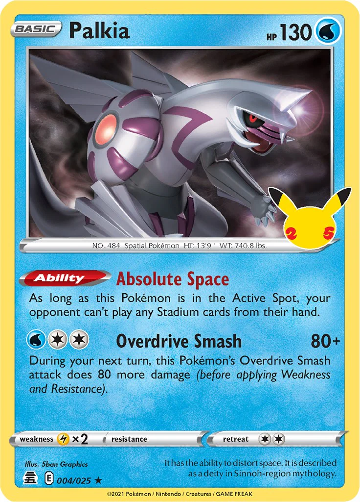 Palkia 004/025 - (Celebrations) (Holo Rare) Holofoil