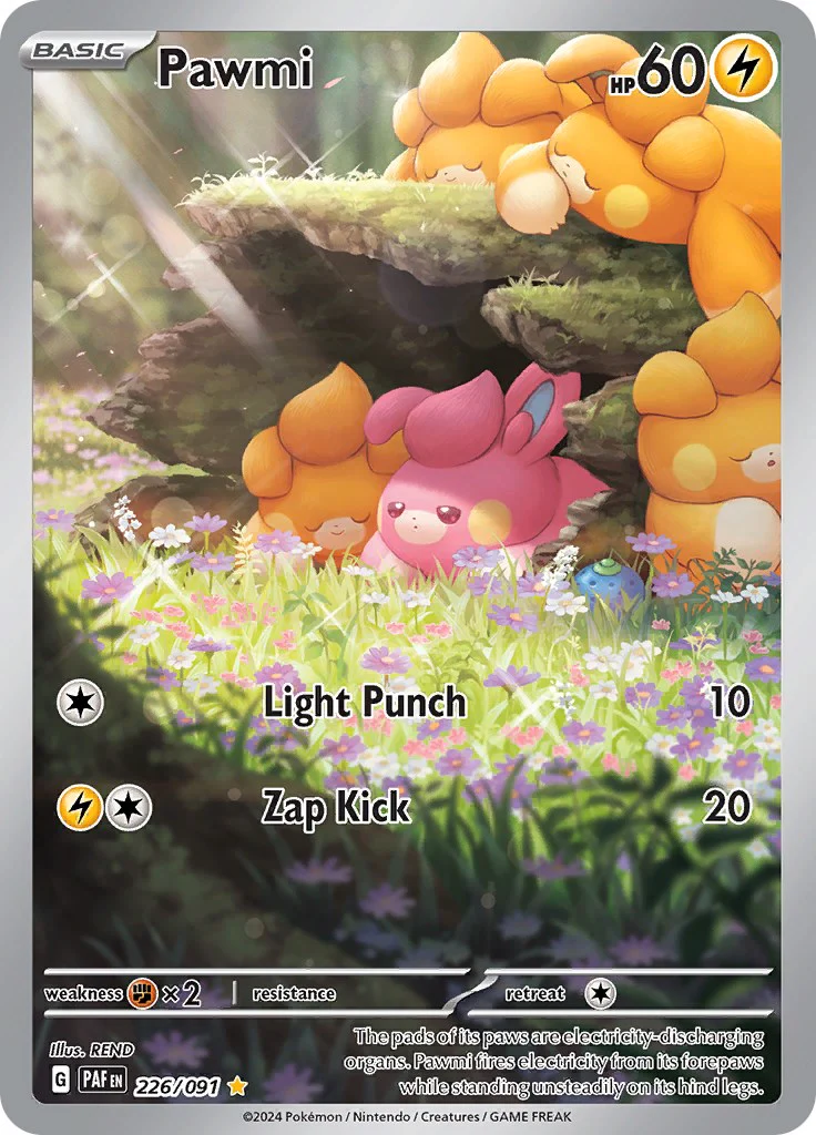Pawmi - 226/091 - (SV: Paldean Fates) (Illustration Rare)