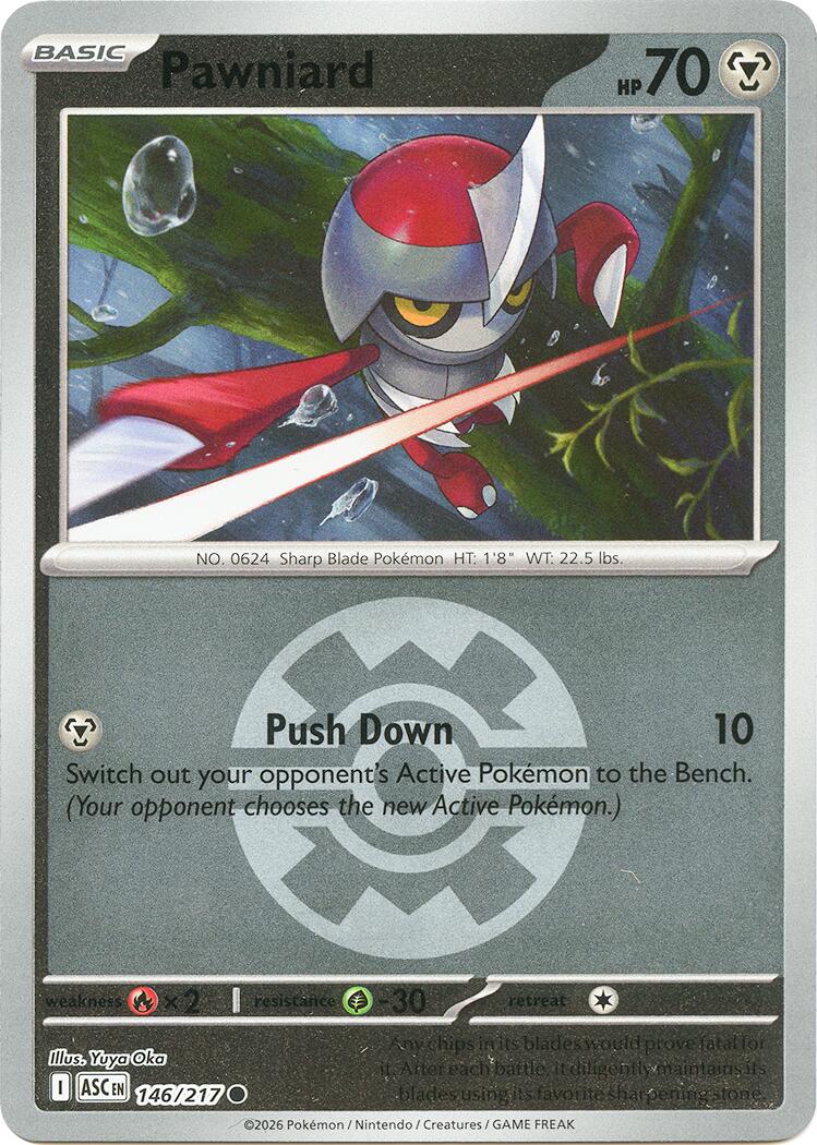 Pawniard (Quick Ball) 146/217 - (ME: Ascended Heroes) (Common) (Reverse Holofoil)
