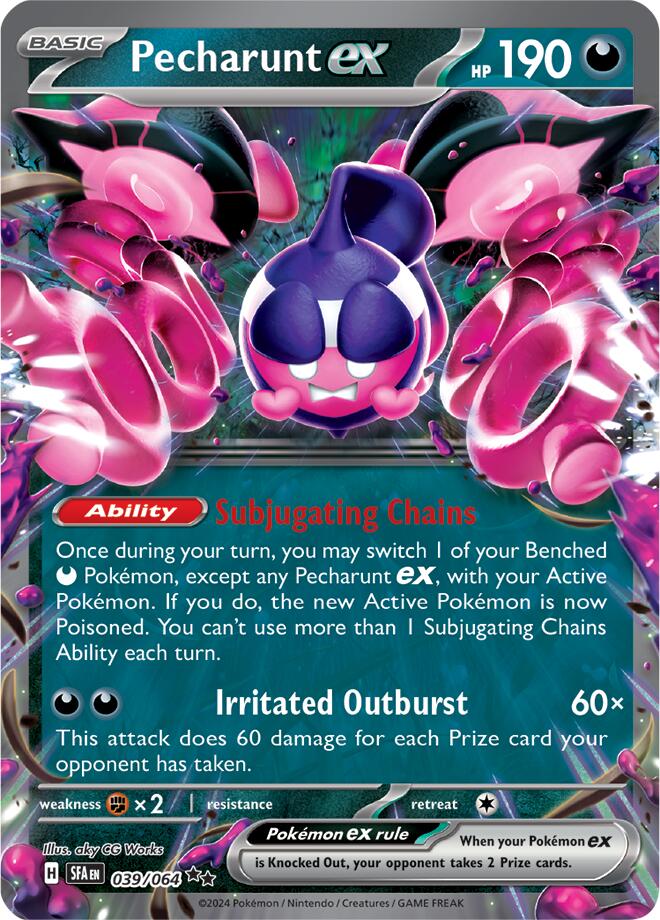 Pecharunt ex - 039/064 - (SV: Shrouded Fable) (Double Rare) Holofoil