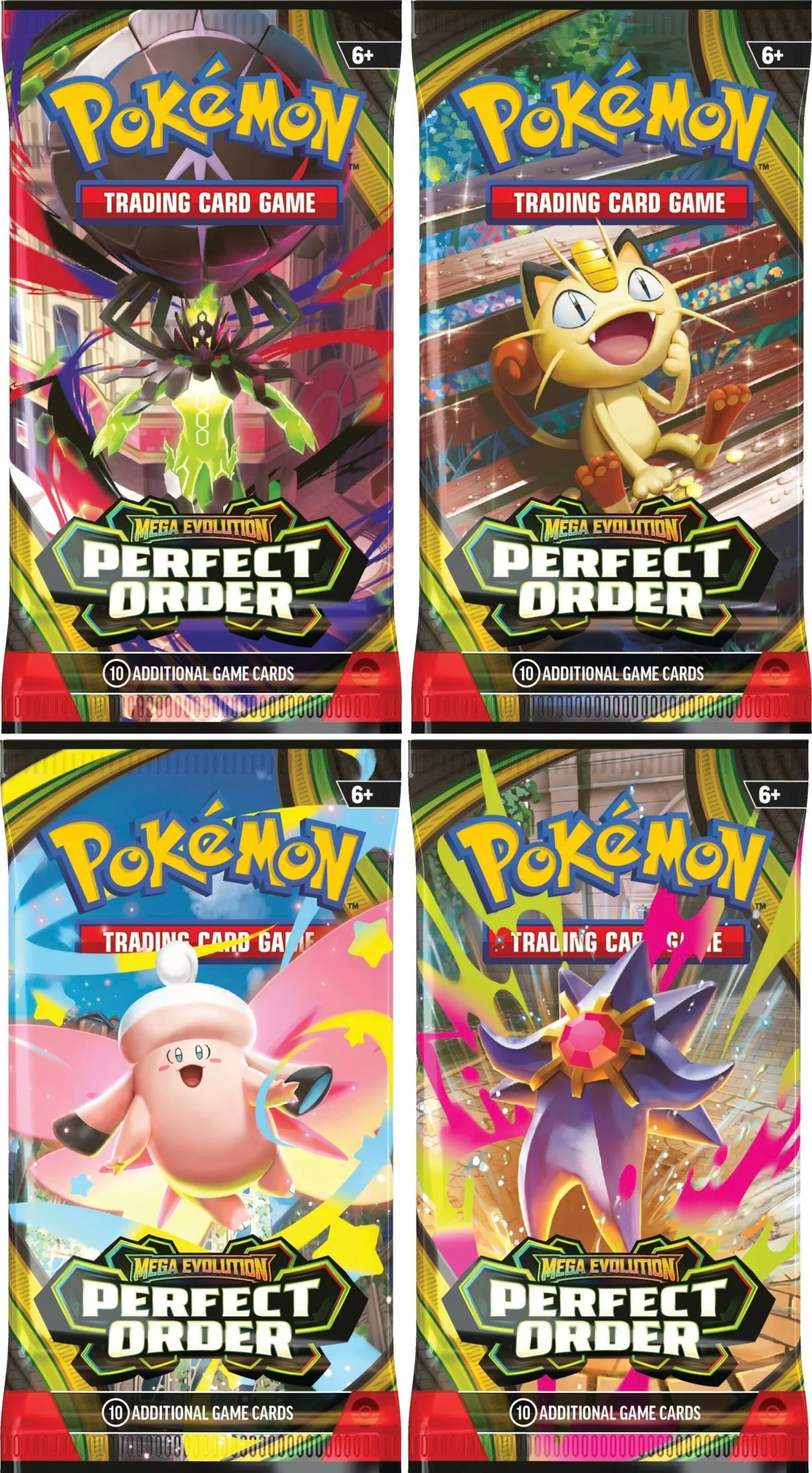 Pokemon TCG: Perfect Order Booster Pack Art Bundle [Set of 4]