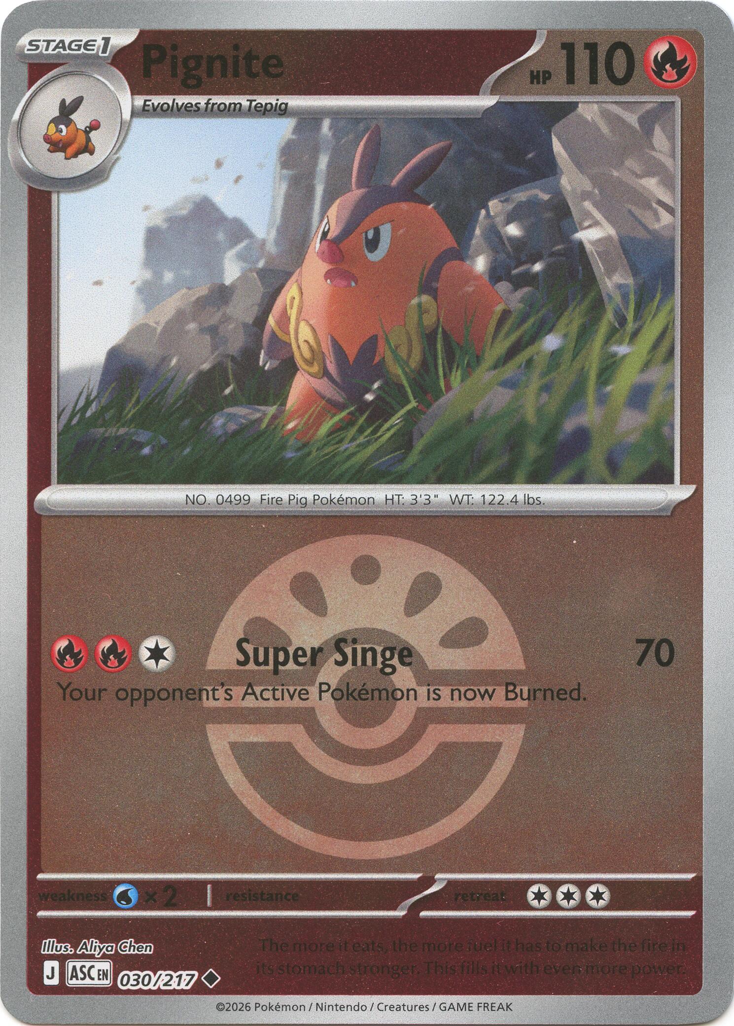 Pignite (Friend Ball) - (ME: Ascended Heroes) (Uncommon)