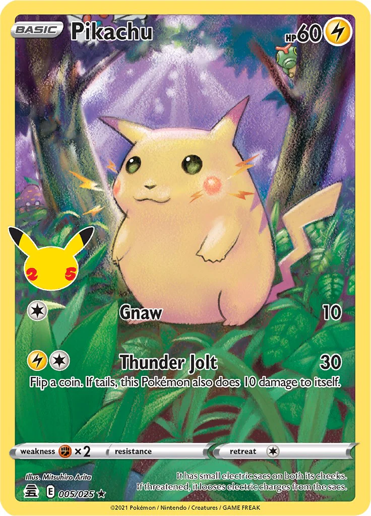 Pikachu 005/025 - (Celebrations) (Holo Rare) Holofoil