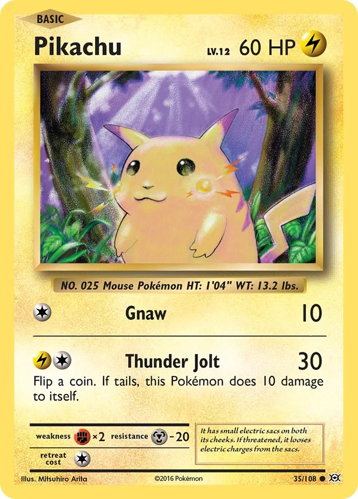 Pikachu 35/108 - (XY - Evolutions) (Common) Normal