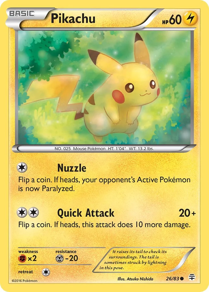 Pikachu 26/83 - (Generations) (Common) (Reverse Holofoil)