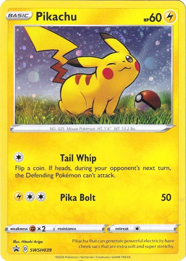 Pikachu - SWSH039 - (SWSH: Sword & Shield Promo Cards) (Promo)