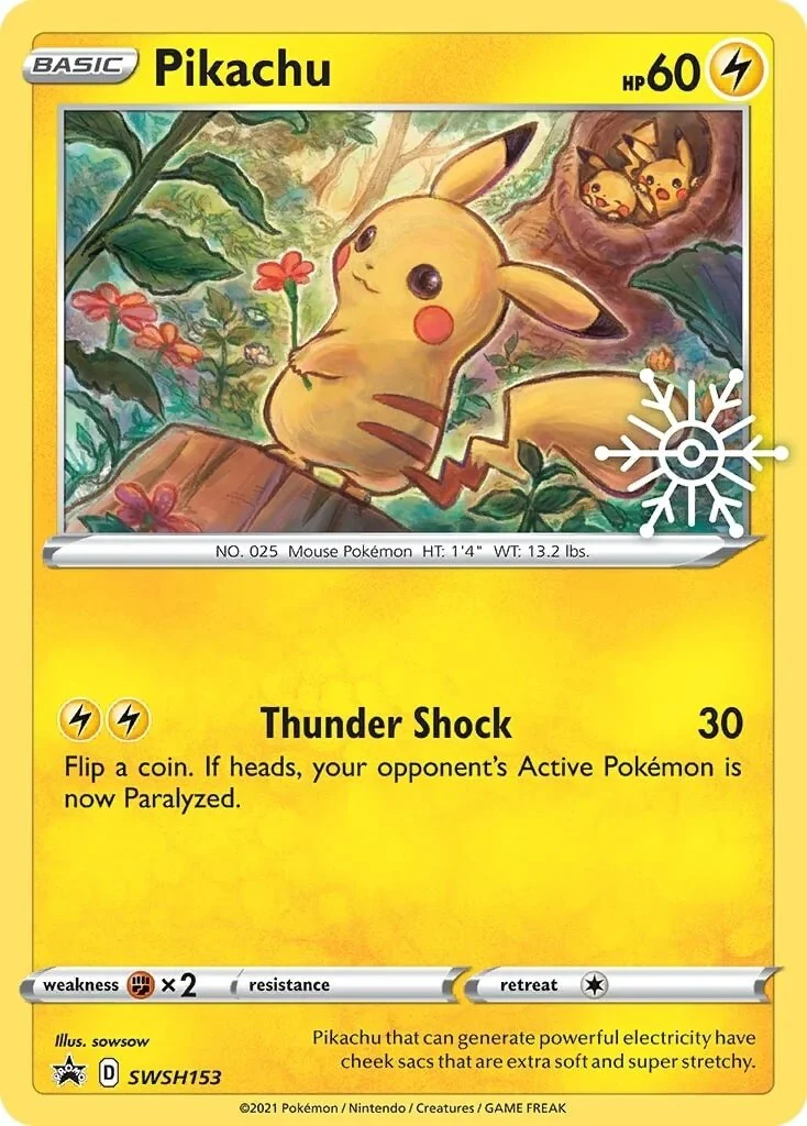 Pikachu - SWSH153 (Holiday Calendar) - (SWSH: Sword & Shield Promo Cards) (Promo)