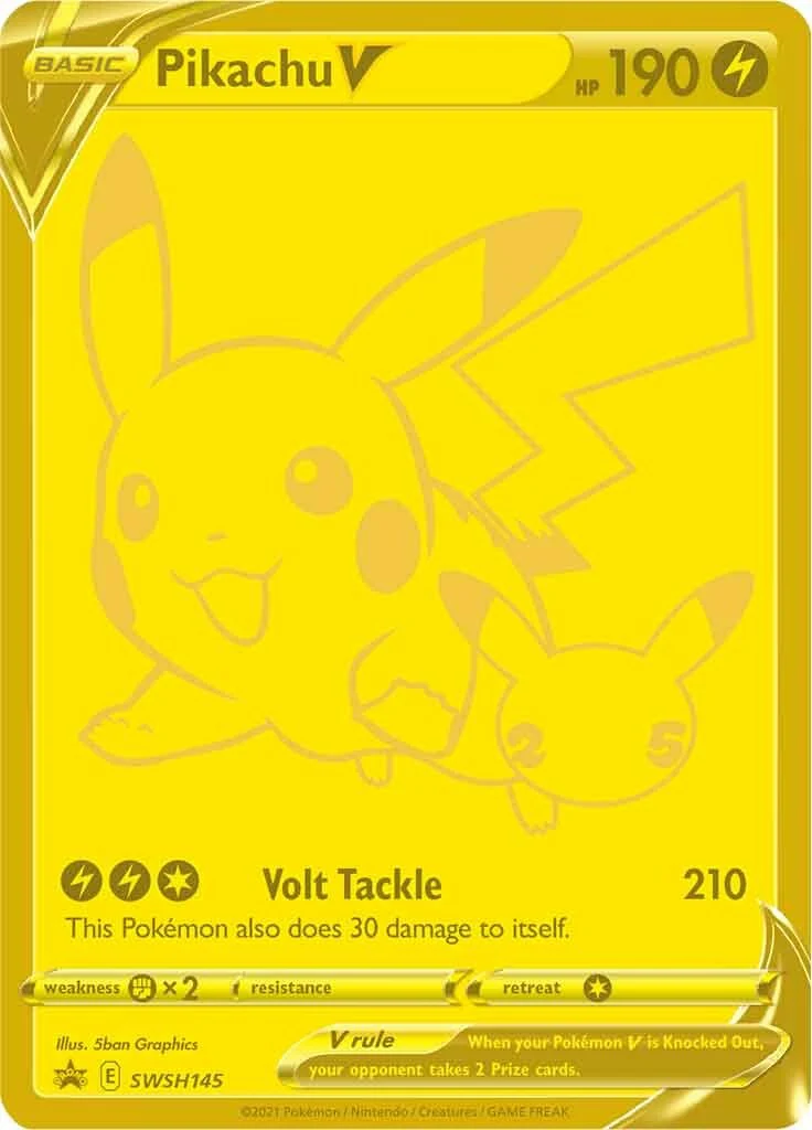 Pikachu V - SWSH145 - (SWSH: Sword & Shield Promo Cards) (Promo) Holofoil