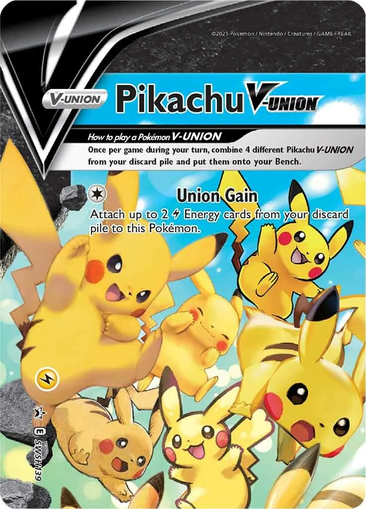 Pikachu V-Union - SWSH139 - (SWSH: Sword & Shield Promo Cards) (Promo)
