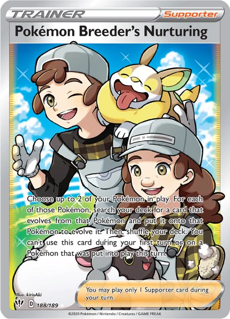Breeder's Nurturing (Full Art) - (SWSH03: Darkness Ablaze) (Ultra Rare)