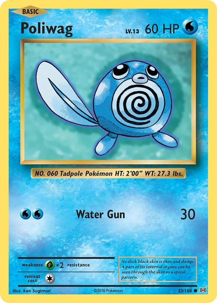 Poliwag 23/108 - (XY - Evolutions) (Common) Normal