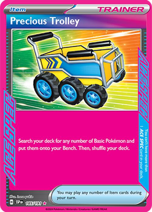 Precious Trolley 185/191 - (SV08: Surging Sparks) (ACE SPEC Rare) Holofoil