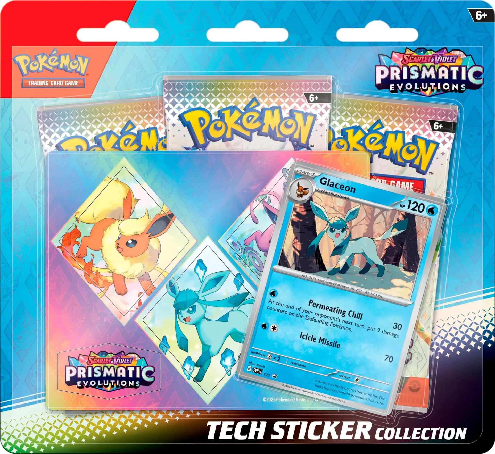 Pokemon TCG: Prismatic Evolutions Tech Sticker Collection [Glaceon]