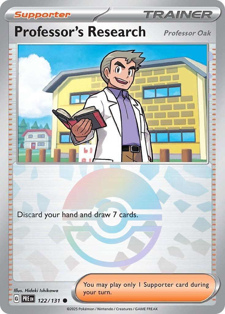 Professor's Research [Professor Oak] (Poke Ball Pattern) - (SV: Prismatic Evolutions) (Common)