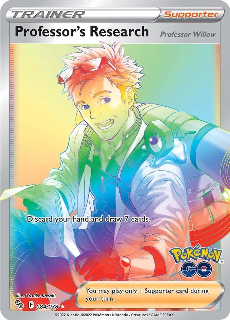 Professor's Research [Professor Willow] (Secret) - (Pokemon GO) (Secret Rare)