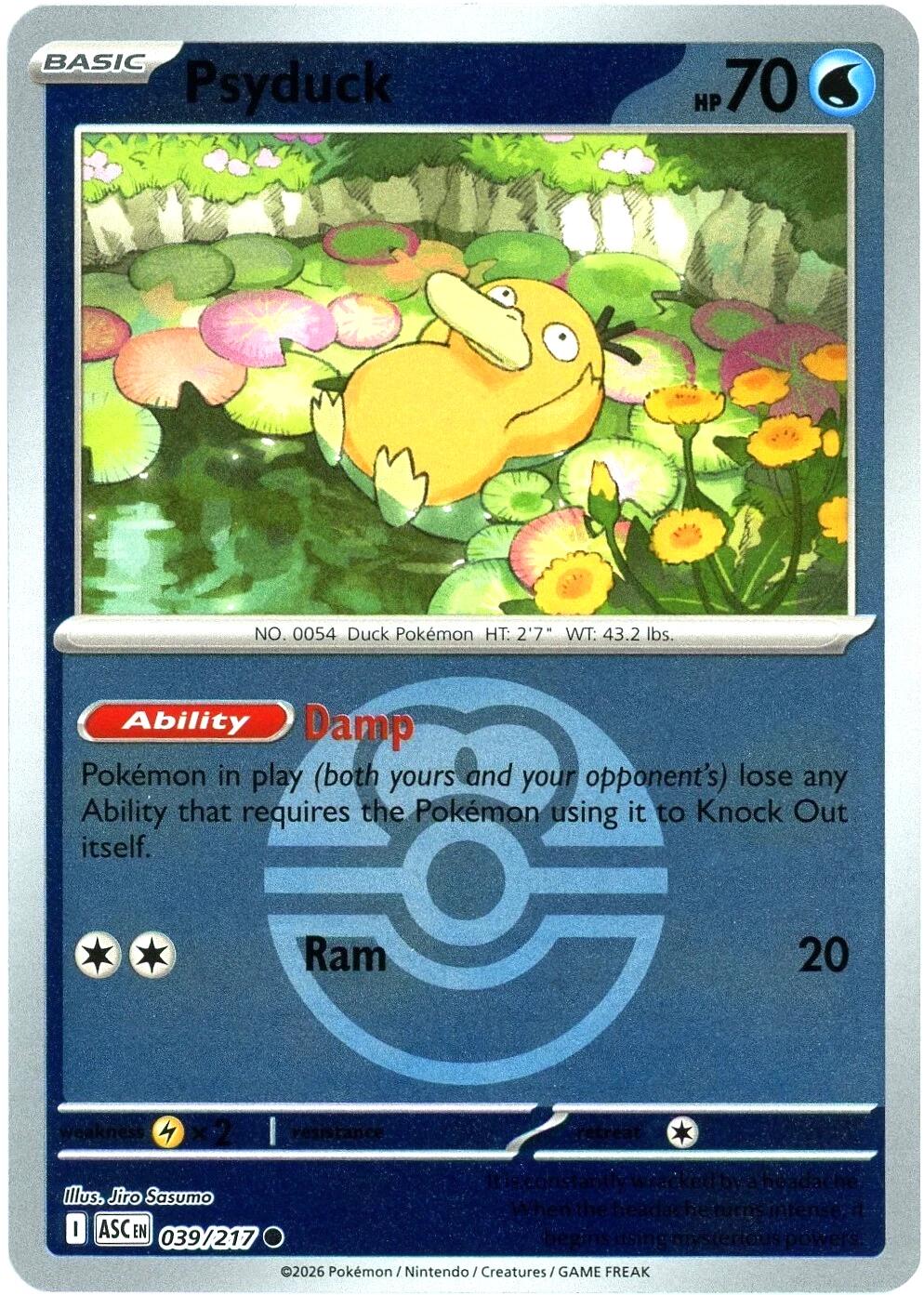 Psyduck - 039/217 (Love Ball) - (ME: Ascended Heroes) (Common)
