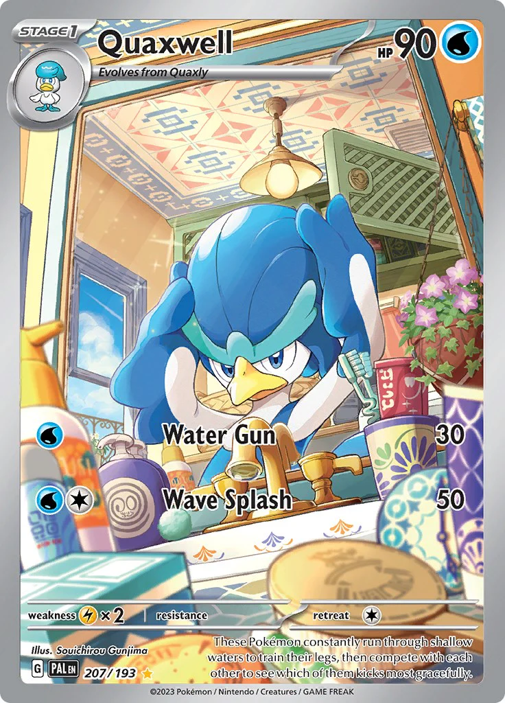 Quaxwell - 207/193 - (SV02: Paldea Evolved) (Illustration Rare) Holofoil