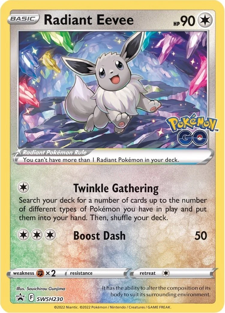 Radiant Eevee - SWSH230 - (SWSH: Sword & Shield Promo Cards) (Promo) Holofoil