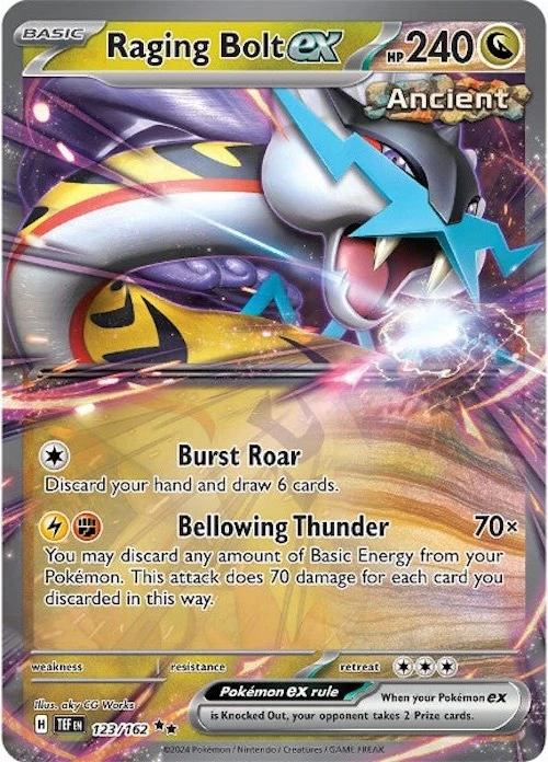 Raging Bolt ex - 123/162 - (SV05: Temporal Forces) (Double Rare) Holofoil