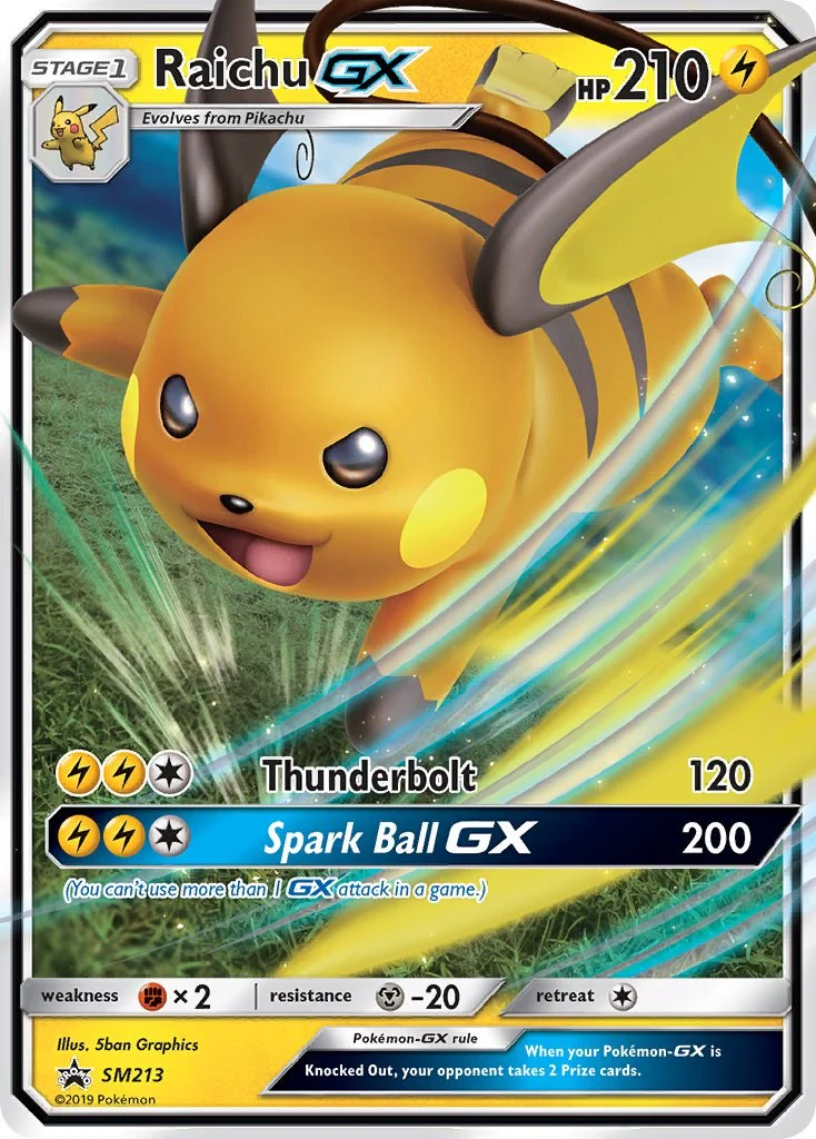 Raichu GX - SM213 - (SM Promos) (Promo)