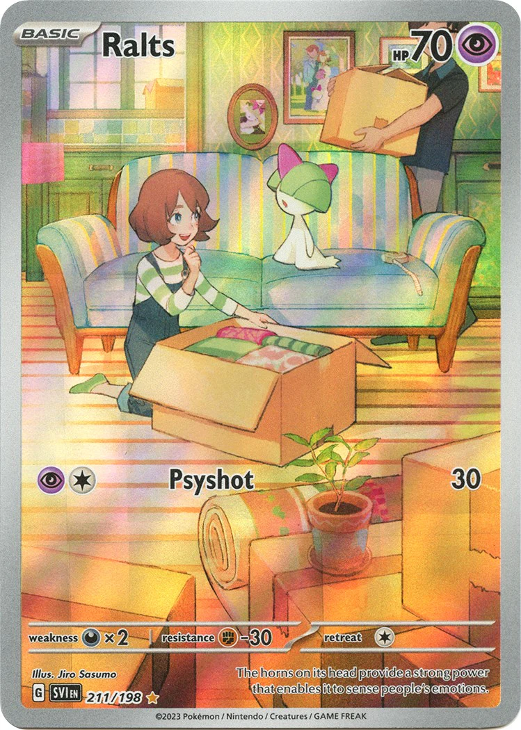 Ralts - 211/198 - (SV01: Scarlet & Violet Base Set) (Illustration Rare) Holofoil