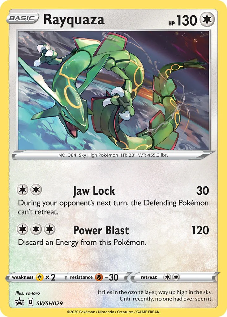 Rayquaza - SWSH029 - (SWSH: Sword & Shield Promo Cards) (Promo) Holofoil