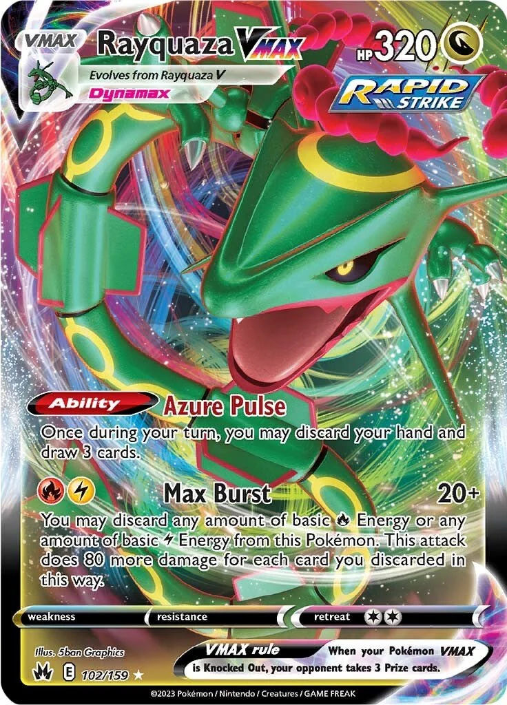 Rayquaza VMAX (102) 102/159 - (SWSH: Crown Zenith) (Ultra Rare) Holofoil