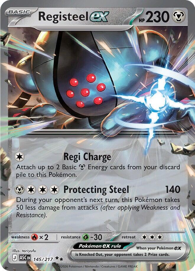 Registeel ex 145/217 - (ME: Ascended Heroes) (Double Rare) Holofoil