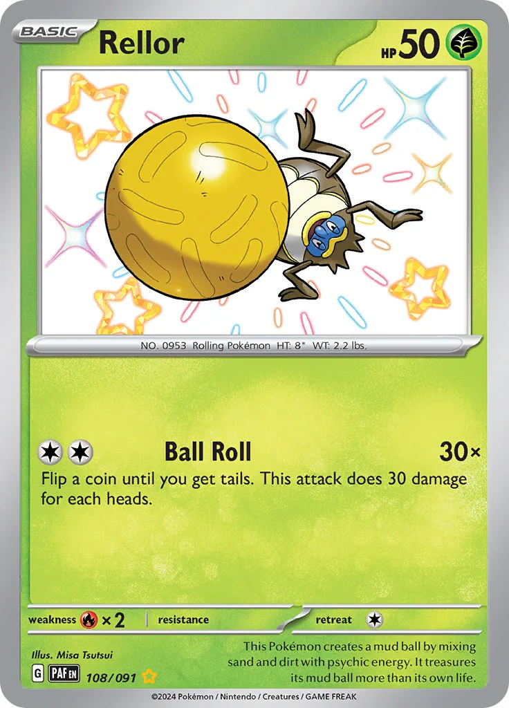 Rellor 108/091 - (SV: Paldean Fates) (Shiny Rare) Holofoil