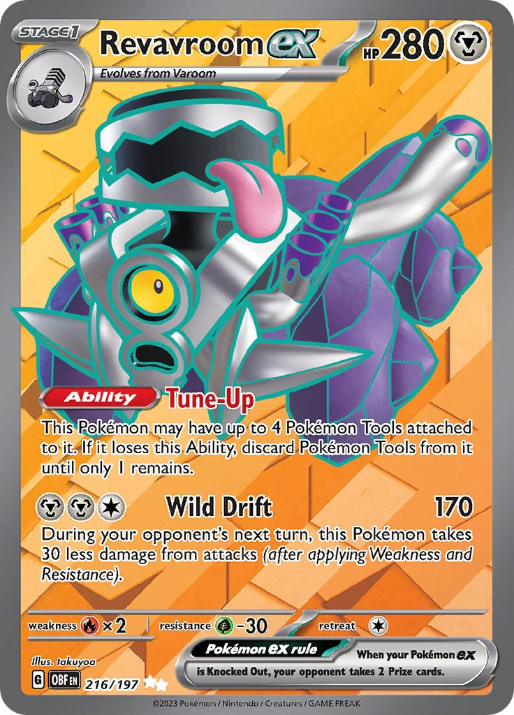 Revavroom ex - 216/197 - (SV03: Obsidian Flames) (Ultra Rare) Holofoil
