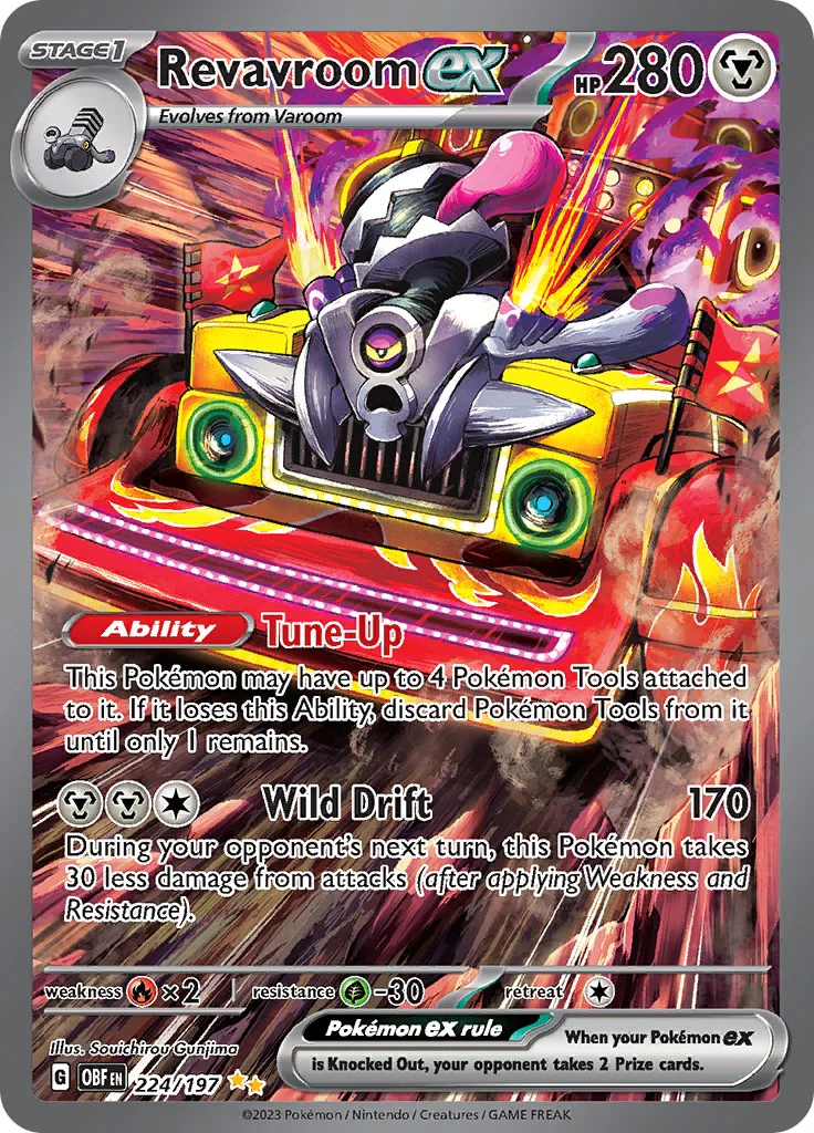 Revavroom ex - 224/197 - (SV03: Obsidian Flames) (Special Illustration Rare) Holofoil