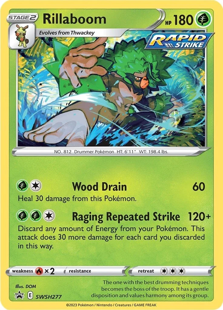Rillaboom - SWSH277 - (SWSH: Sword & Shield Promo Cards) (Promo) Holofoil
