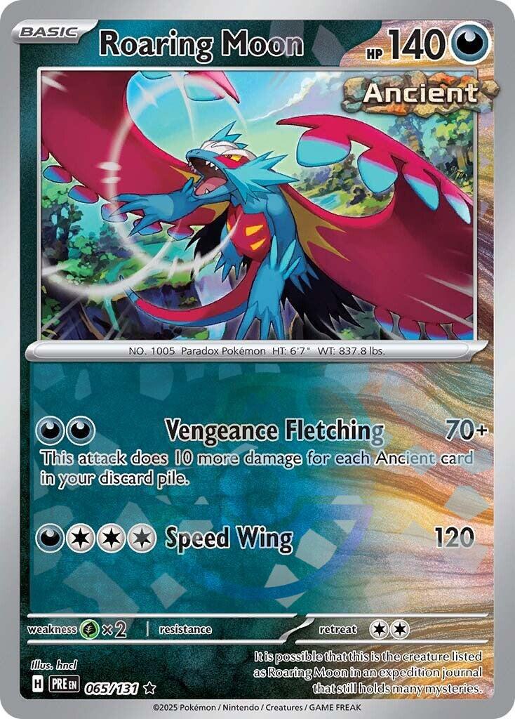 Roaring Moon (Master Ball Pattern) - (SV: Prismatic Evolutions) (Rare)