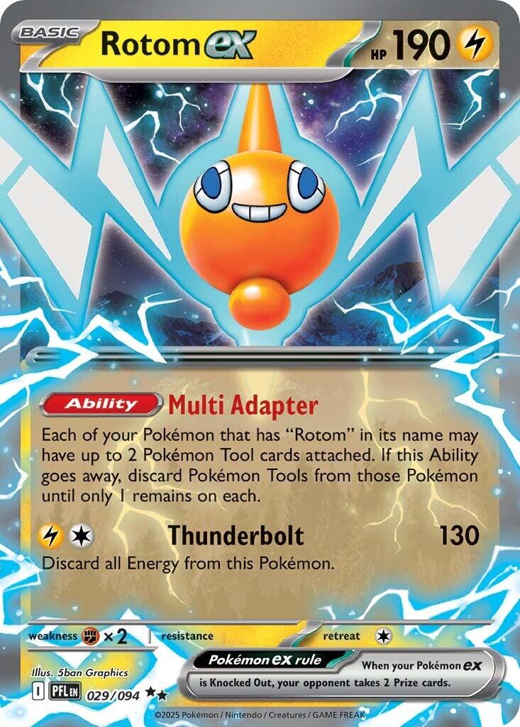 Rotom ex - 029/094 - (ME02: Phantasmal Flames) (Double Rare) Holofoil