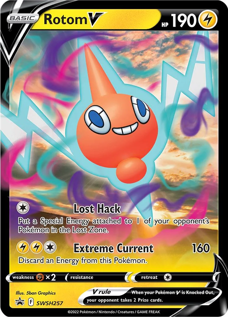 Rotom V - SWSH257 - (SWSH: Sword & Shield Promo Cards) (Promo) Holofoil