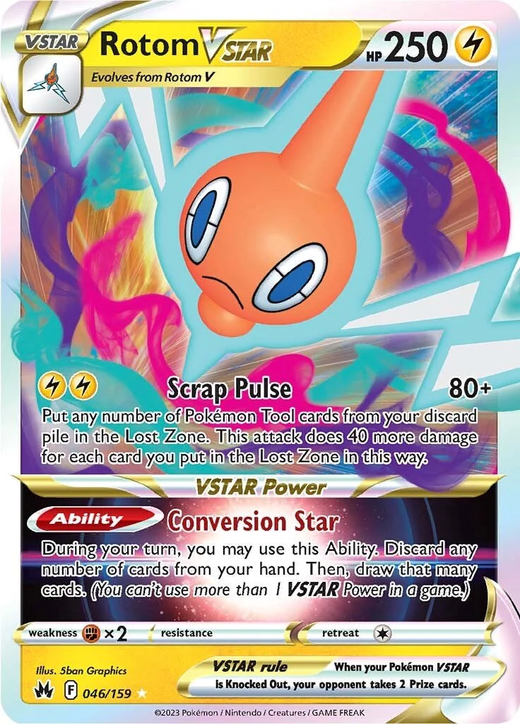 Rotom VSTAR 046/159 - (SWSH: Crown Zenith) (Ultra Rare) Holofoil