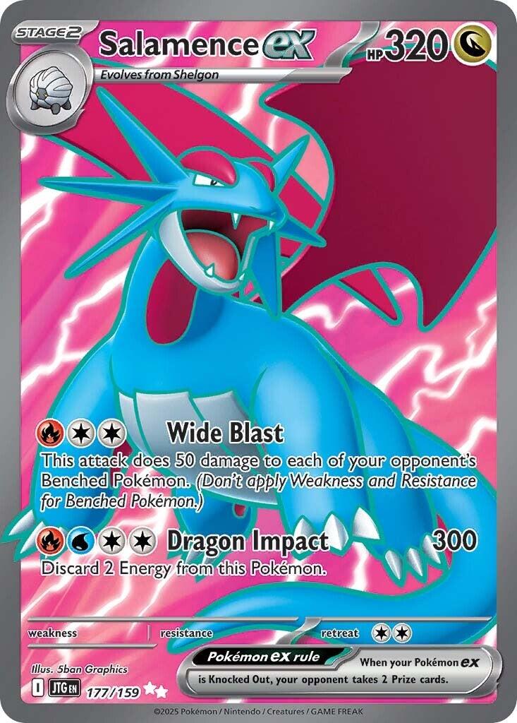 Salamence ex - 177/159 - (SV09: Journey Together) (Ultra Rare) Holofoil