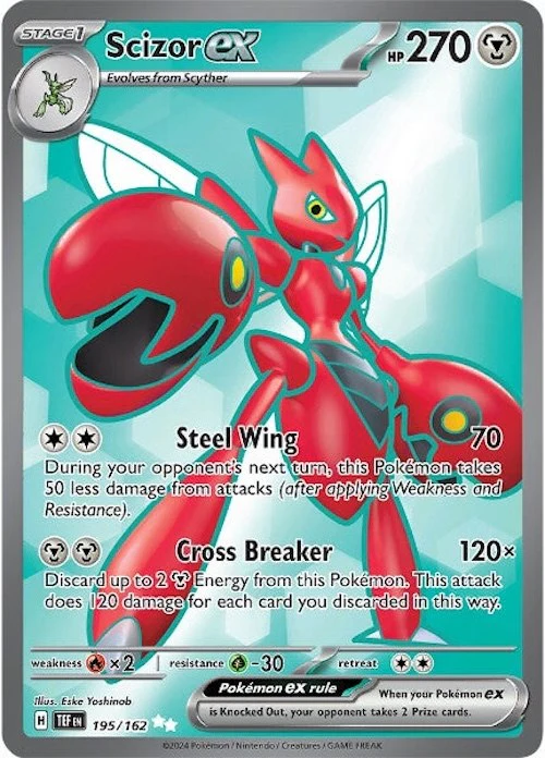 Scizor ex - 195/162 - (SV05: Temporal Forces) (Ultra Rare) Holofoil