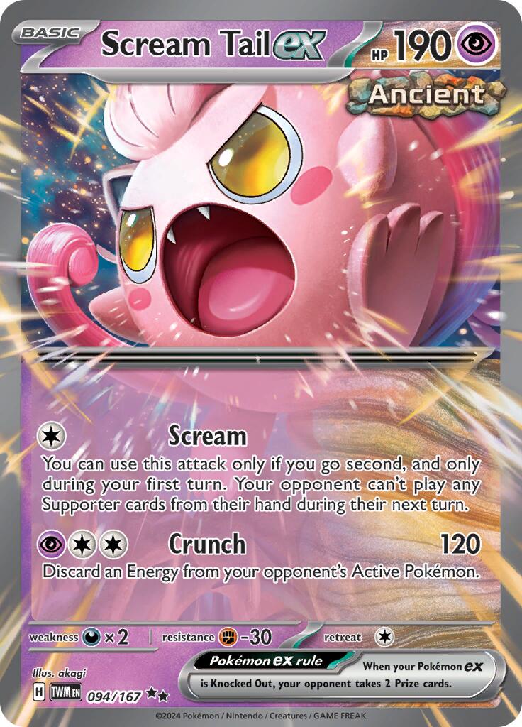 Scream Tail ex - 094/167 - (SV06: Twilight Masquerade) (Double Rare) Holofoil