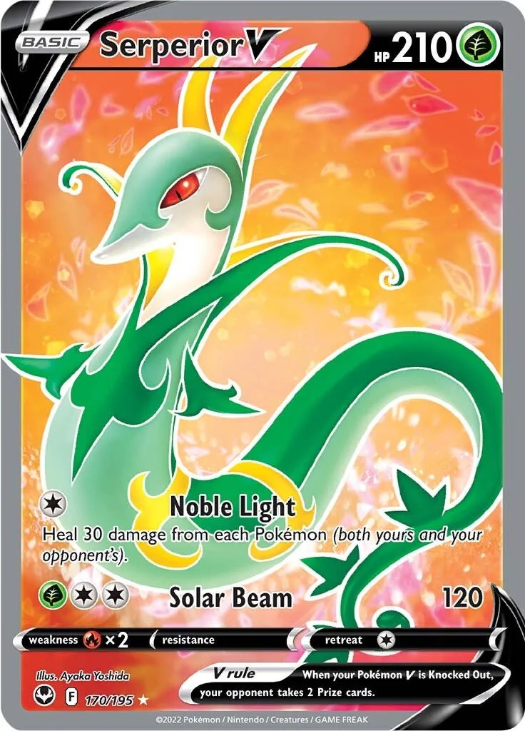 Serperior V (Full Art) 170/195 - (SWSH12: Silver Tempest) (Ultra Rare) Holofoil