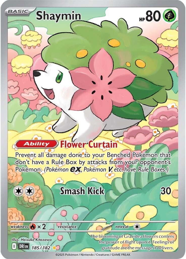 Shaymin - 185/182 - (SV10: Destined Rivals) (Illustration Rare)