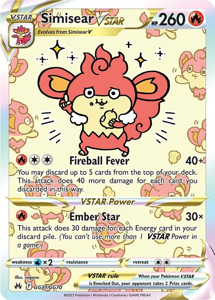 Simisear VSTAR - (SWSH: Crown Zenith: Galarian Gallery) (Ultra Rare)
