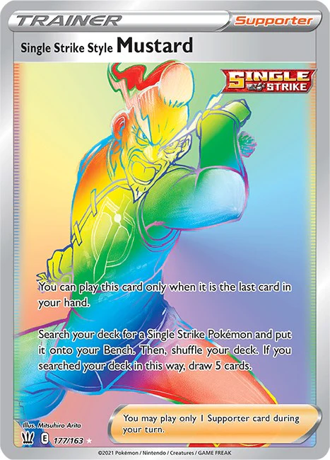 Single Strike Style Mustard (Secret) - (SWSH05: Battle Styles) (Secret Rare)