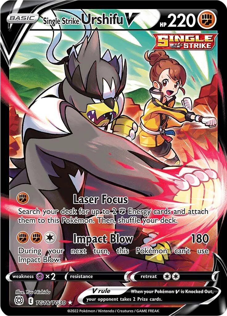 Single Strike Urshifu V TG18/TG30 - (SWSH09: Brilliant Stars Trainer Gallery) (Ultra Rare) Holofoil