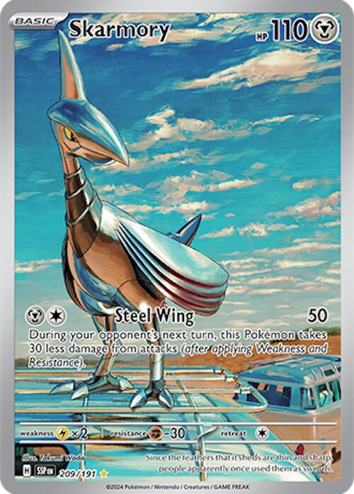 Skarmory - 209/191 - (SV08: Surging Sparks) (Illustration Rare)