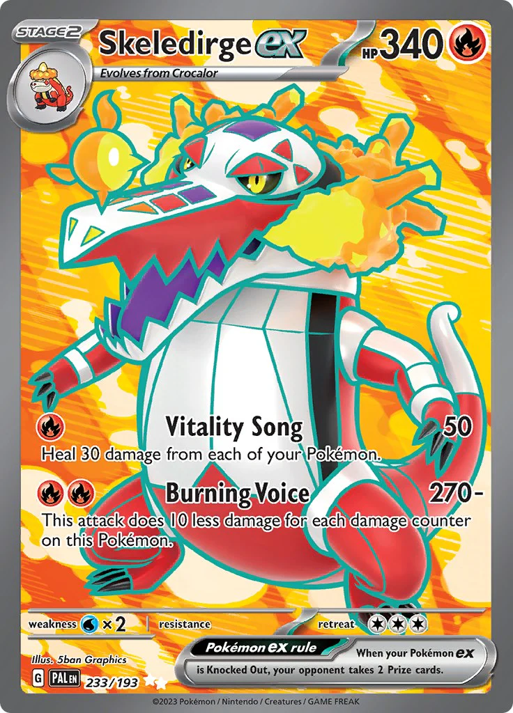 Skeledirge ex - 233/193 - (SV02: Paldea Evolved) (Ultra Rare) Holofoil