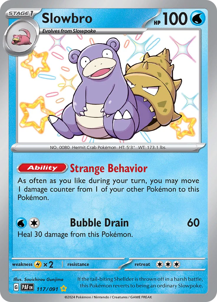 Slowbro 117/091 - (SV: Paldean Fates) (Shiny Rare) Holofoil