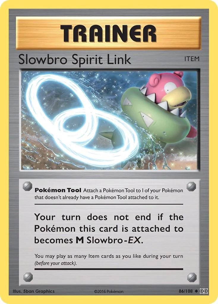 Slowbro Spirit Link 86/108 - (XY - Evolutions) (Uncommon) Normal