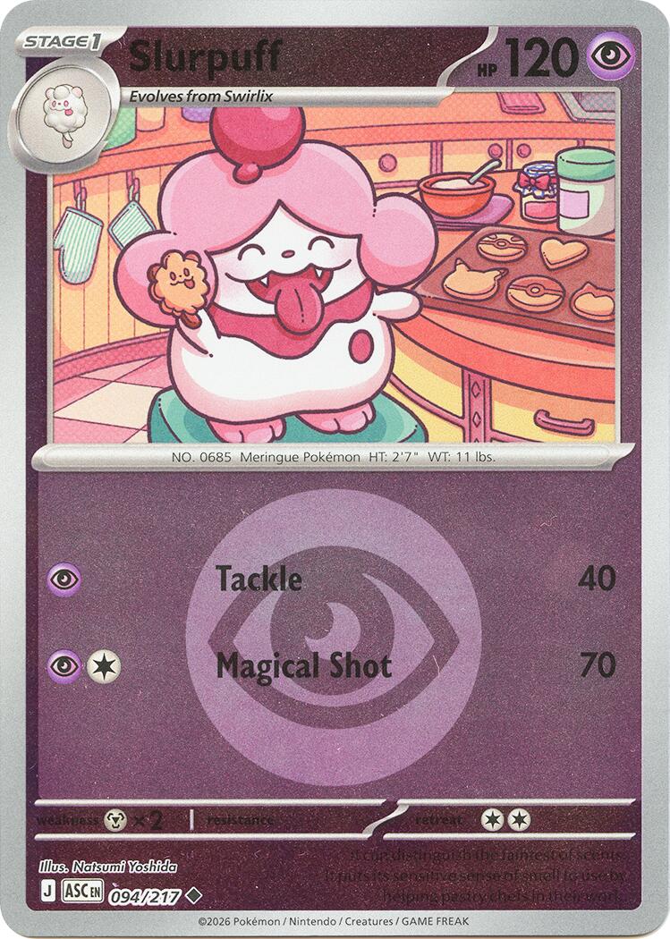 Slurpuff - 094/217 (Energy Symbol Pattern) - (ME: Ascended Heroes) (Uncommon)